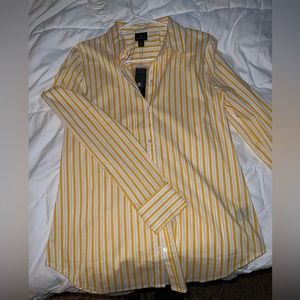 Tall women’s yellow striped shirt